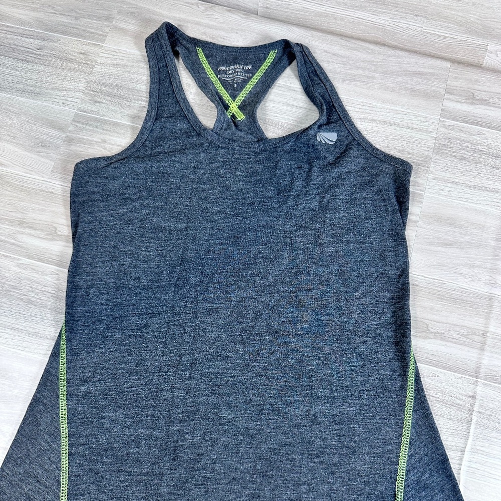 Marika Tek Gray Dry-wik Tank running, tennis, Athletic Small